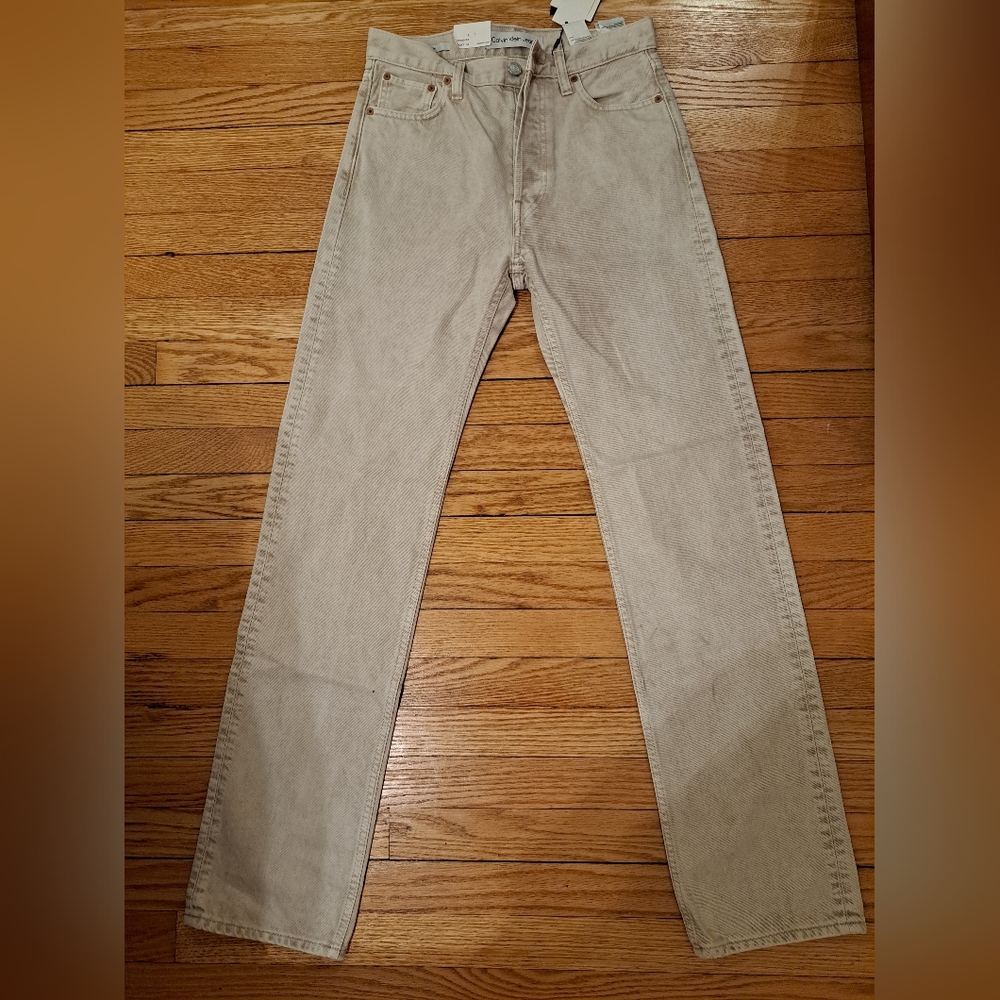 Calvin Klein Straight Fit Jeans - Tan